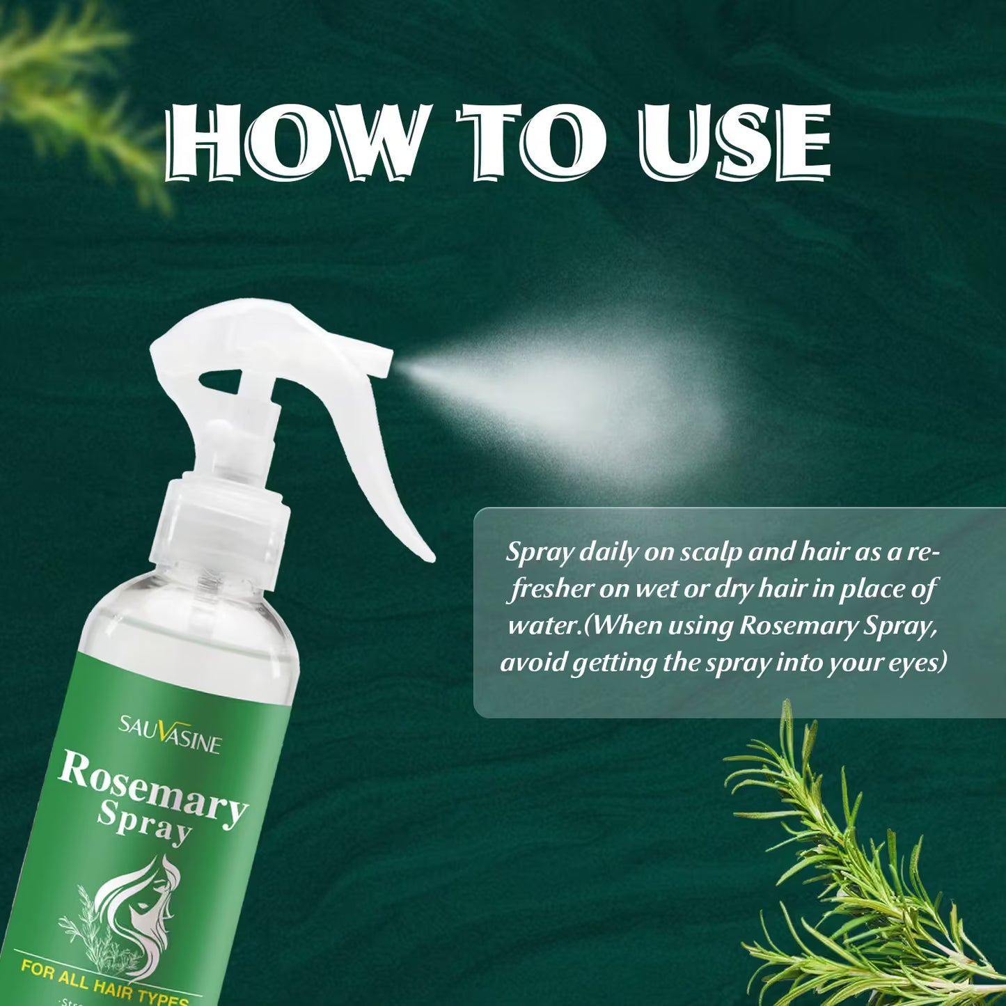 Nourishing Rosemary Oil Hair Spray