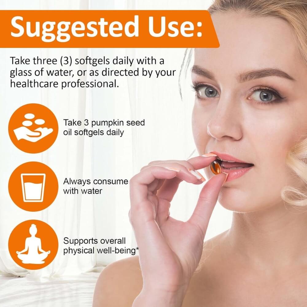 Cold-Pressed Pumpkin Seed Oil Softgels