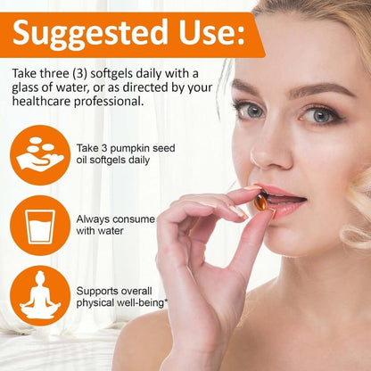 Cold-Pressed Pumpkin Seed Oil Softgels