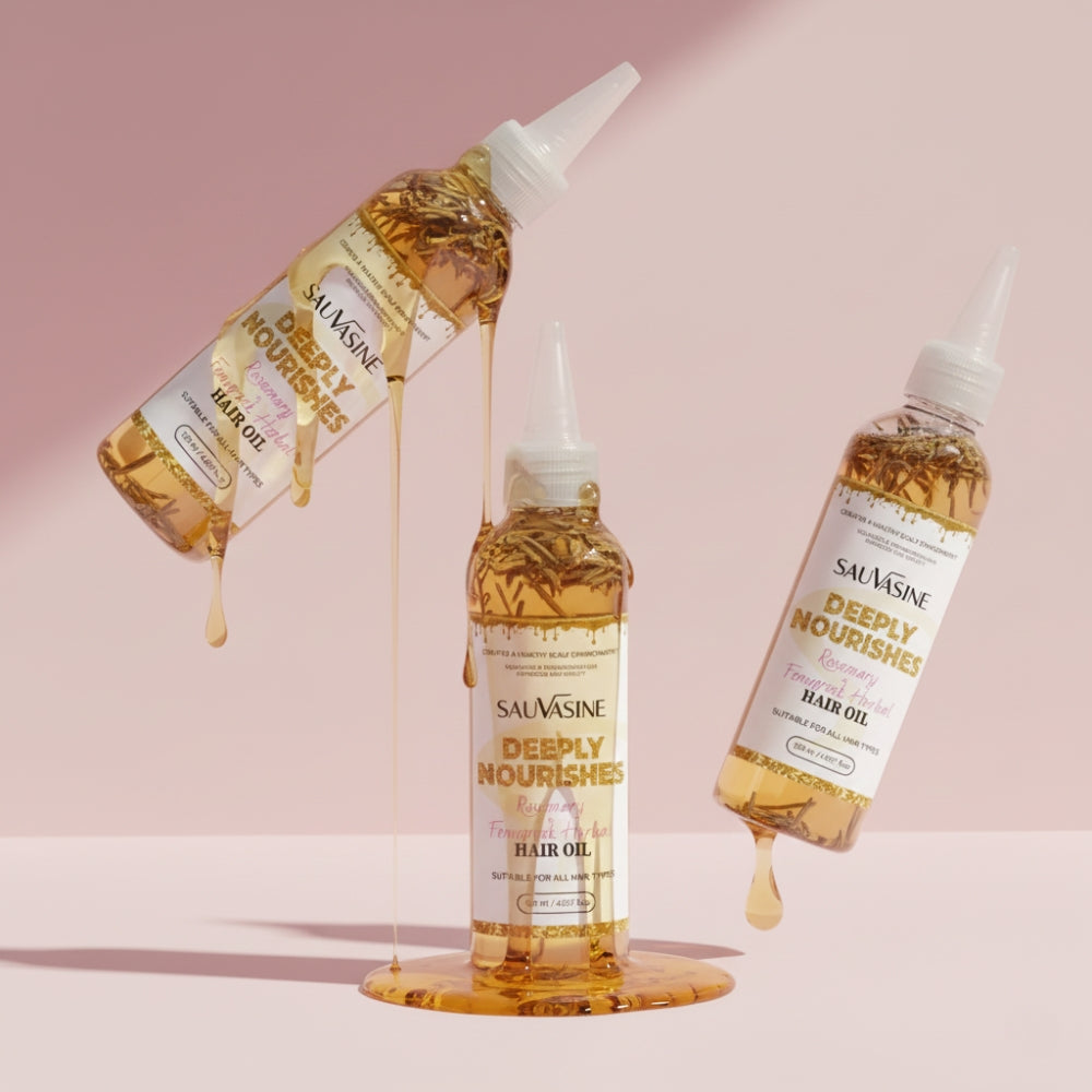 Deep Nourishing Hair Growth Oil with Rosemary & Fenugreek Extracts