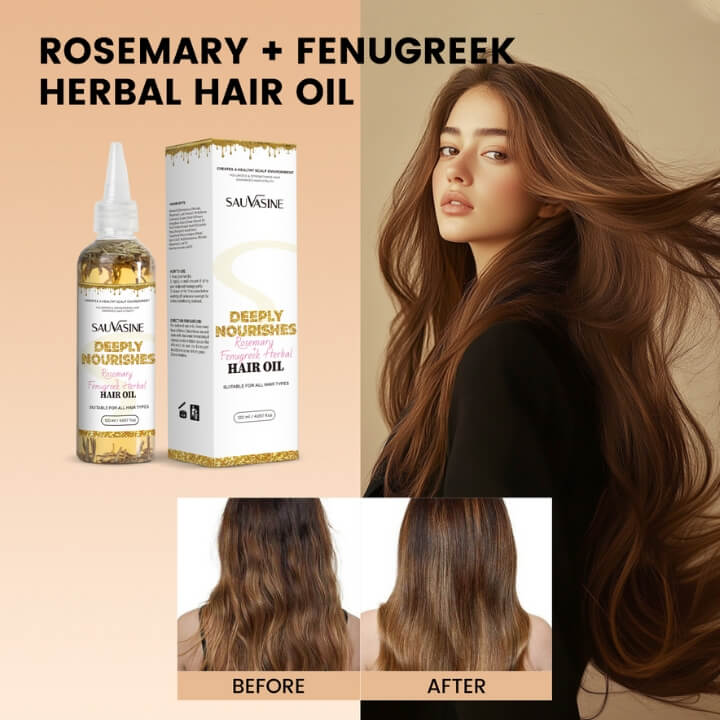 Deep Nourishing Hair Growth Oil with Rosemary & Fenugreek Extracts