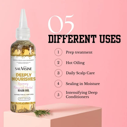 Deep Nourishing Hair Growth Oil with Rosemary & Fenugreek Extracts
