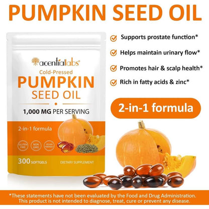 Cold-Pressed Pumpkin Seed Oil Softgels