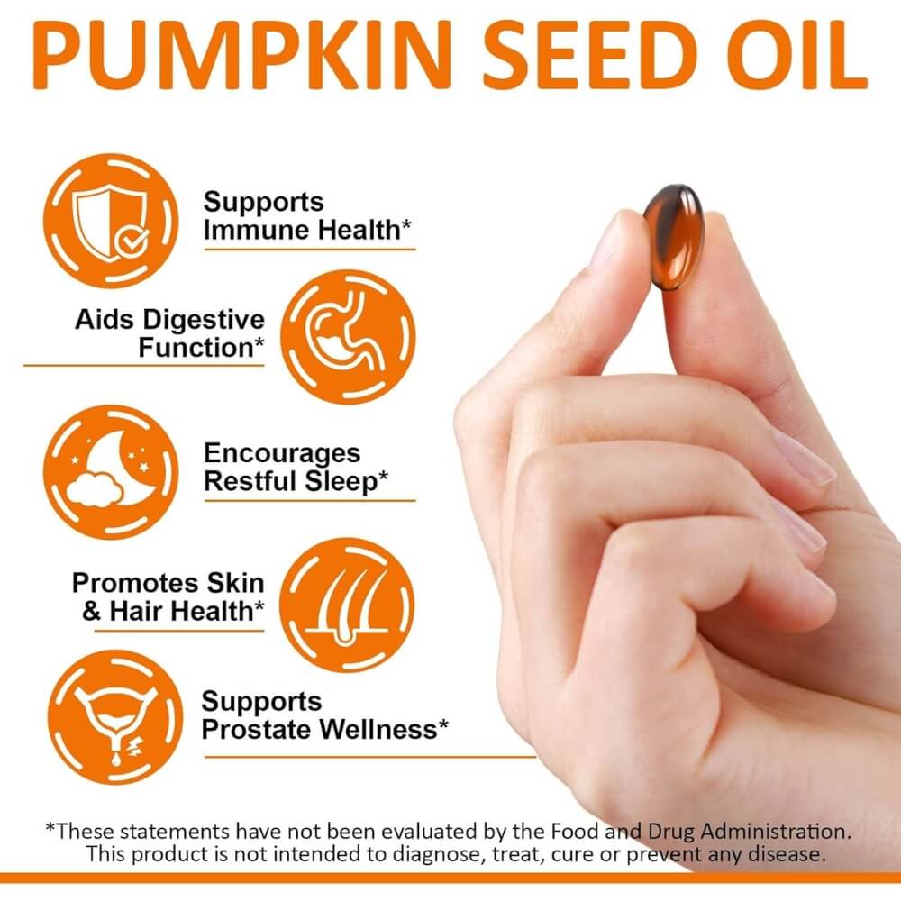 Cold-Pressed Pumpkin Seed Oil Softgels