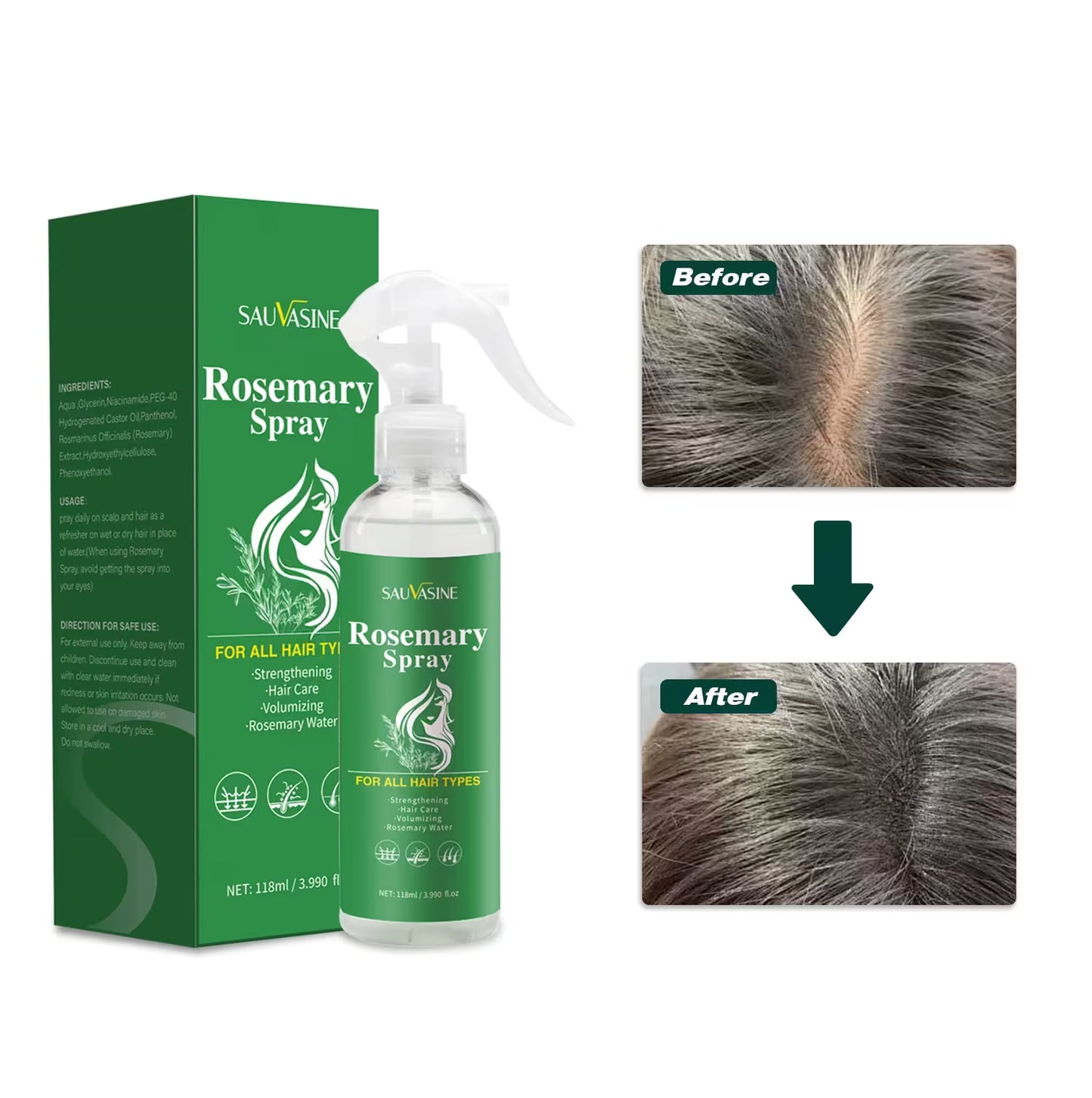 Nourishing Rosemary Oil Hair Spray