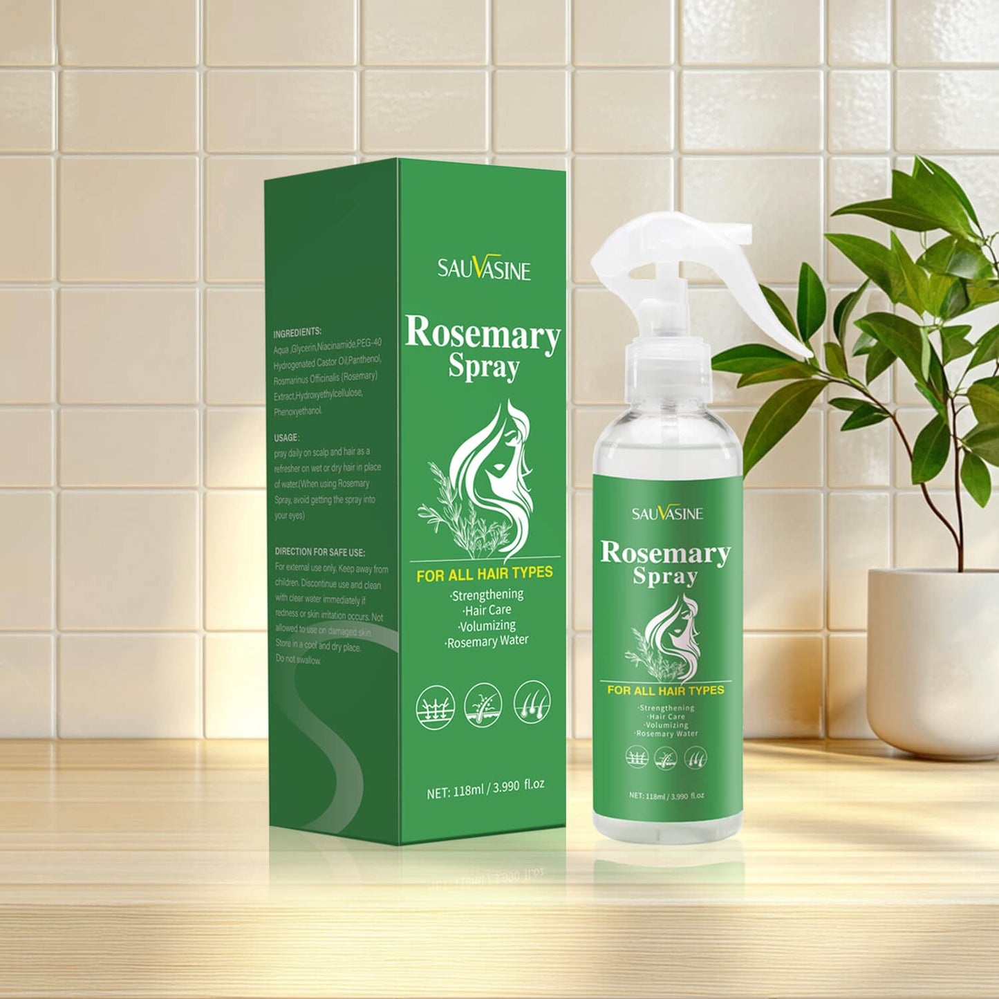 Nourishing Rosemary Oil Hair Spray